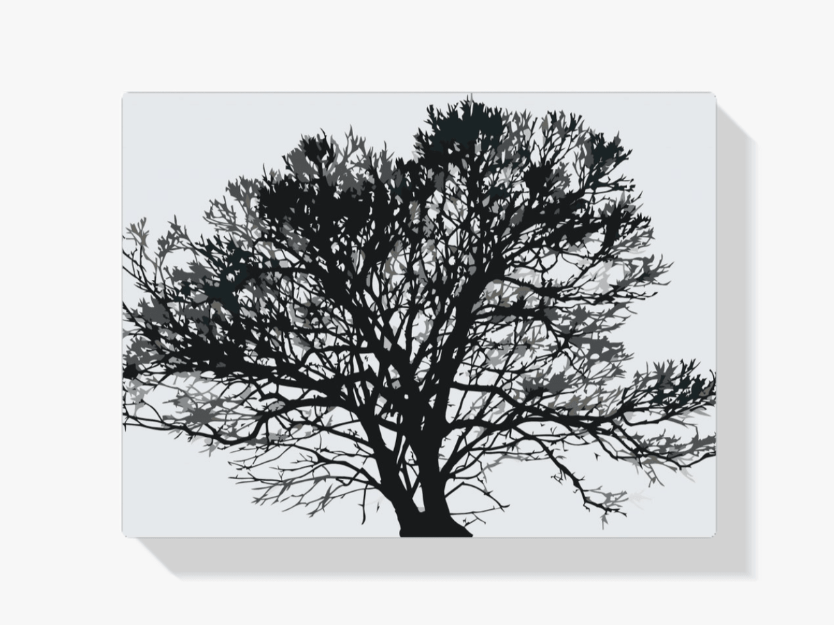 Diamantmalerei - Schwarz-Weiß-Baum - SEOS Shop ®