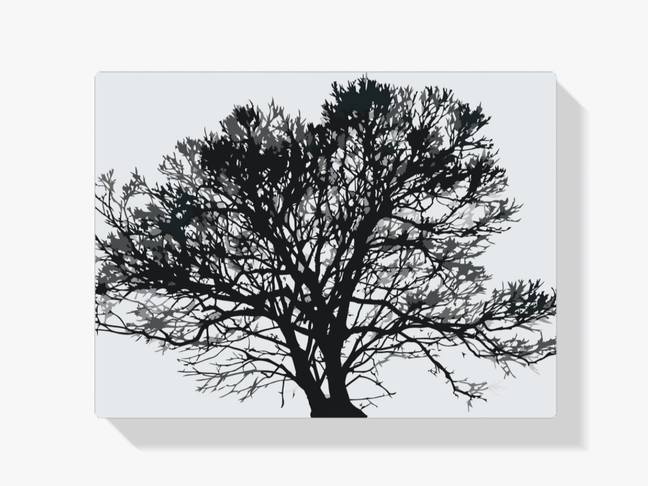 Diamantmalerei - Schwarz-Weiß-Baum - SEOS Shop ®