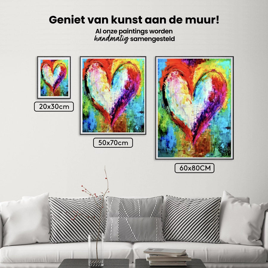 Diamond Painting Gemaltes Herz - 30x30cm – SEOS Shop ®