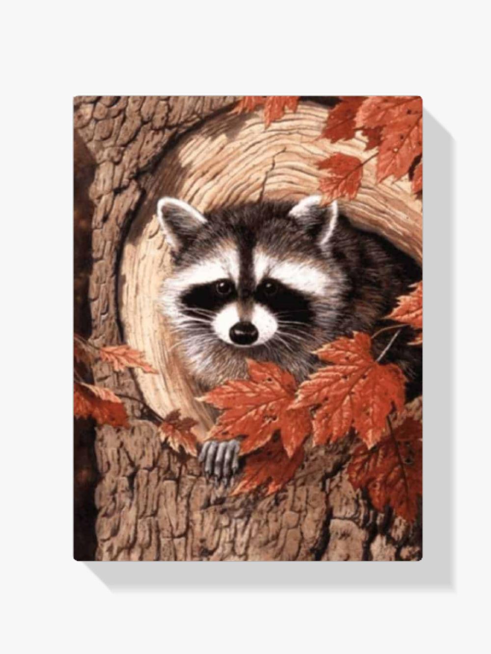 Diamond Painting Waschbär im Baum - SEOS Shop ®