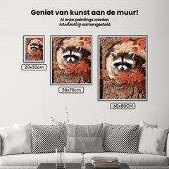 Diamond Painting Waschbär im Baum - SEOS Shop ®