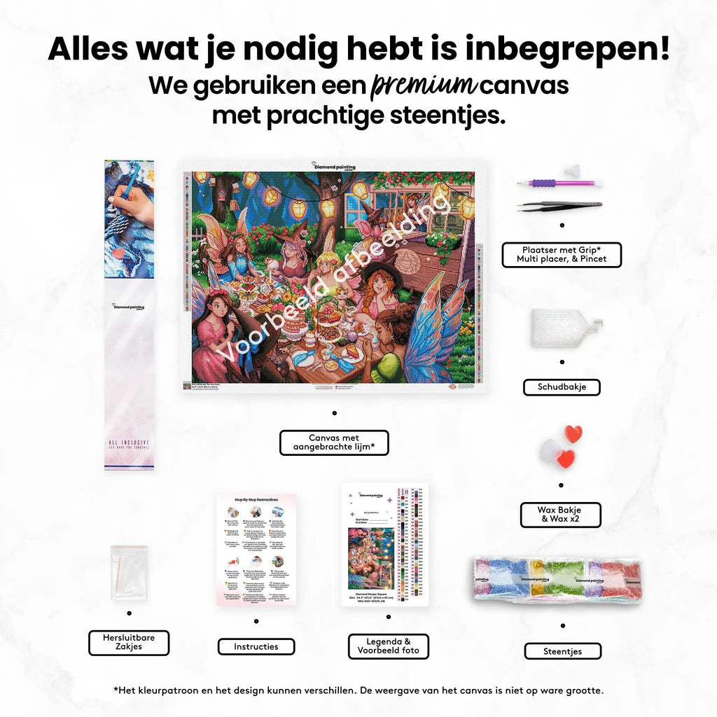 Diamantmalerei – Alice betritt das Wunderland