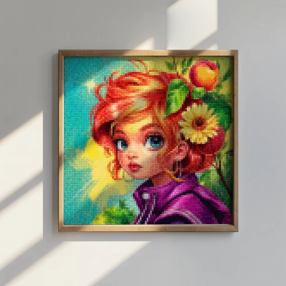 Mini-Diamantmalerei – Aprikosenmuse