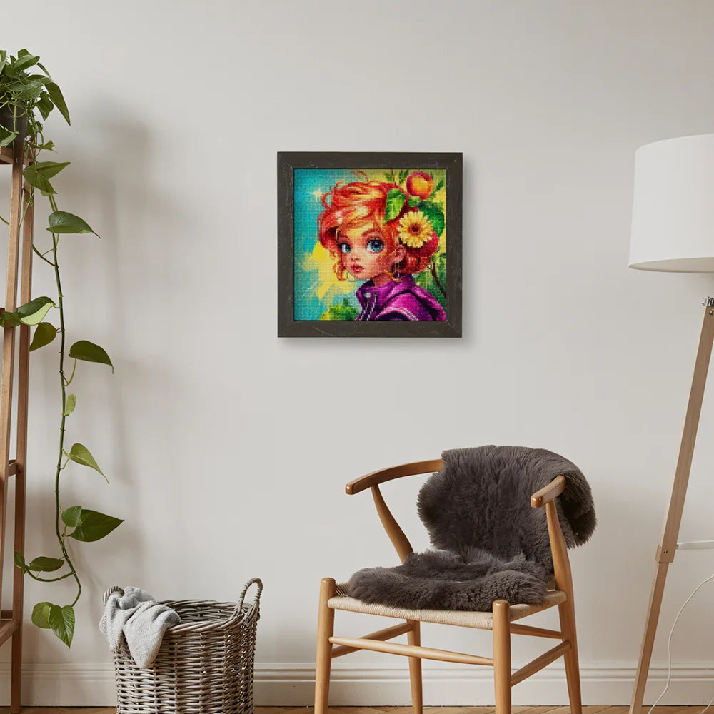 Mini-Diamantmalerei – Aprikosenmuse