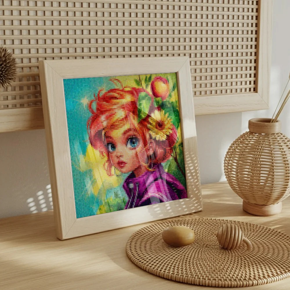 Mini-Diamantmalerei – Aprikosenmuse