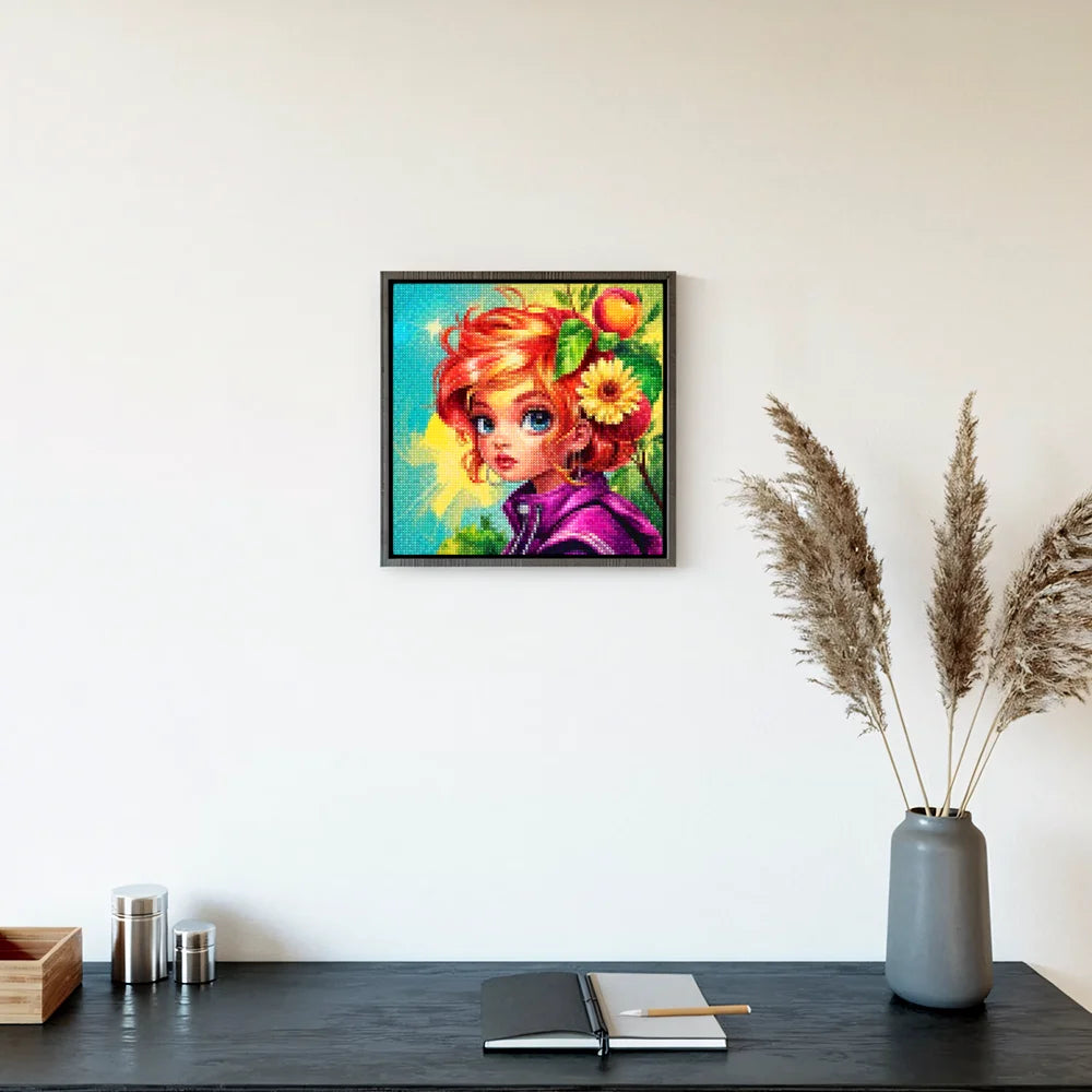 Mini-Diamantmalerei – Aprikosenmuse