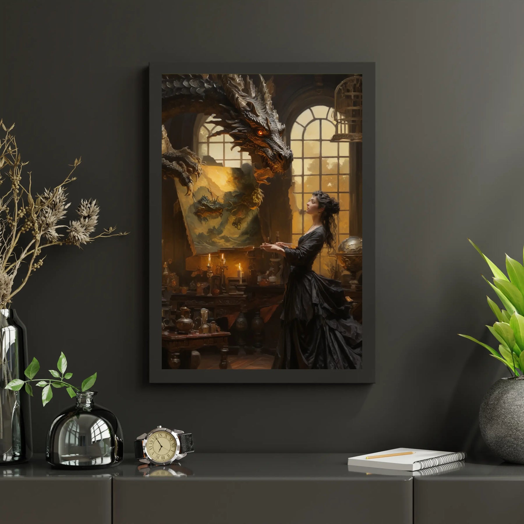 Diamond Painting - Drache und der Maler - SEOS Shop ®