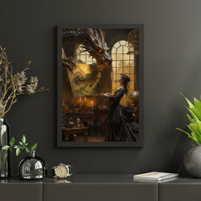 Diamond Painting - Drache und der Maler - SEOS Shop ®