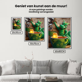 Diamantmalerei - Drachen-Teezeit - SEOS Shop ®