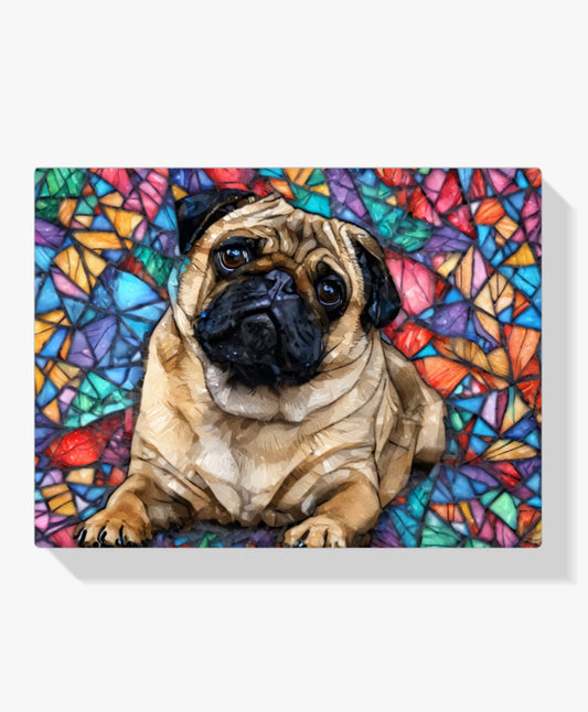 Diamantmalerei - Buntglas-Mops - SEOS Shop ®