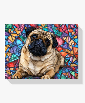 Diamantmalerei - Buntglas-Mops - SEOS Shop ®