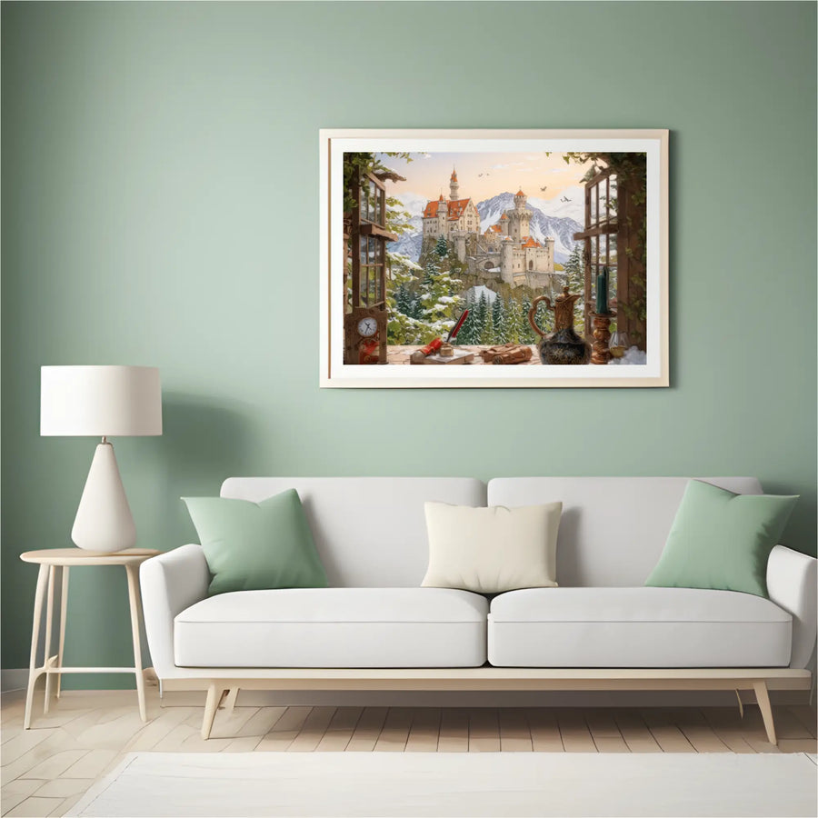 Diamantmalerei - Schloss auf dem Berg - SEOS Shop ®