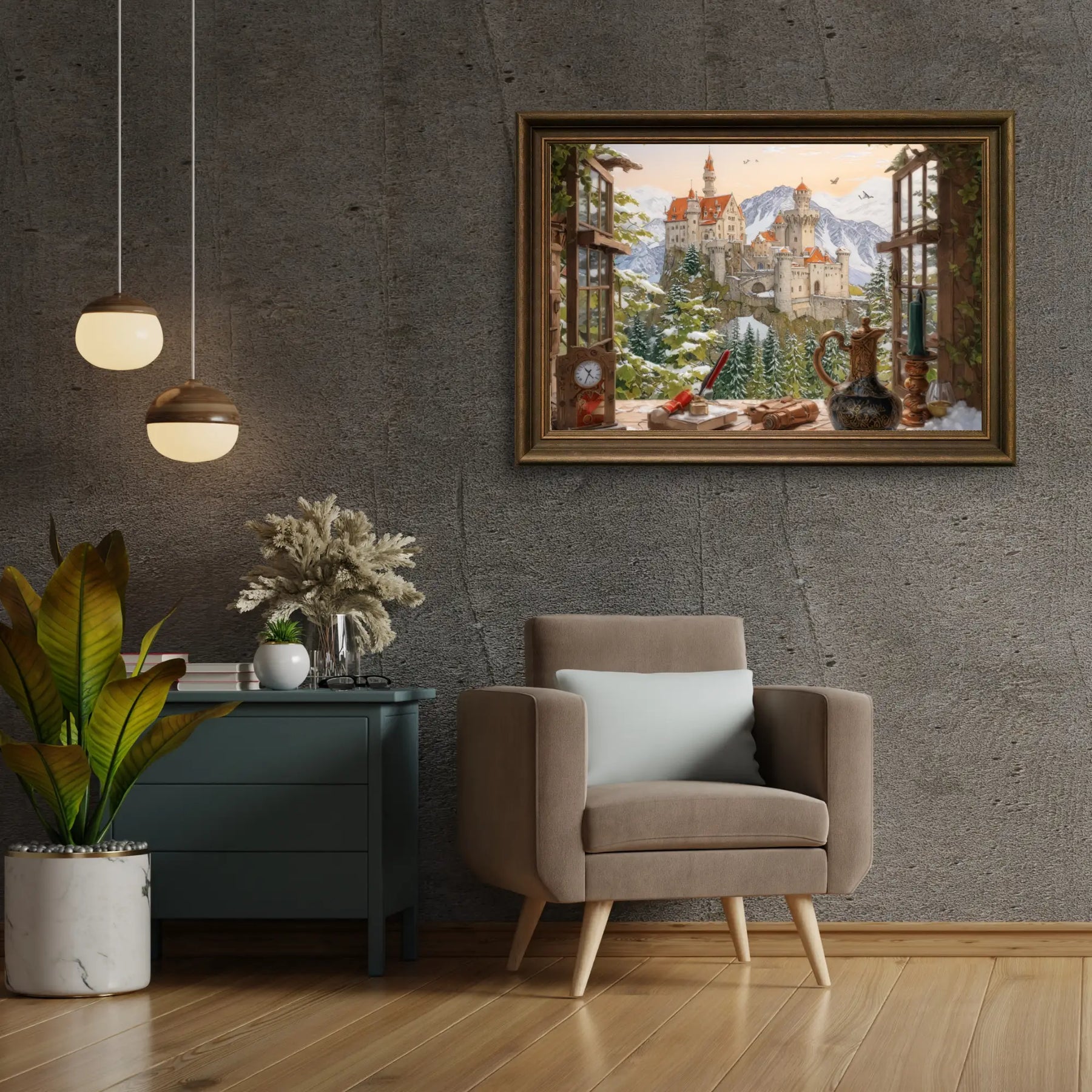 Diamantmalerei - Schloss auf dem Berg - SEOS Shop ®