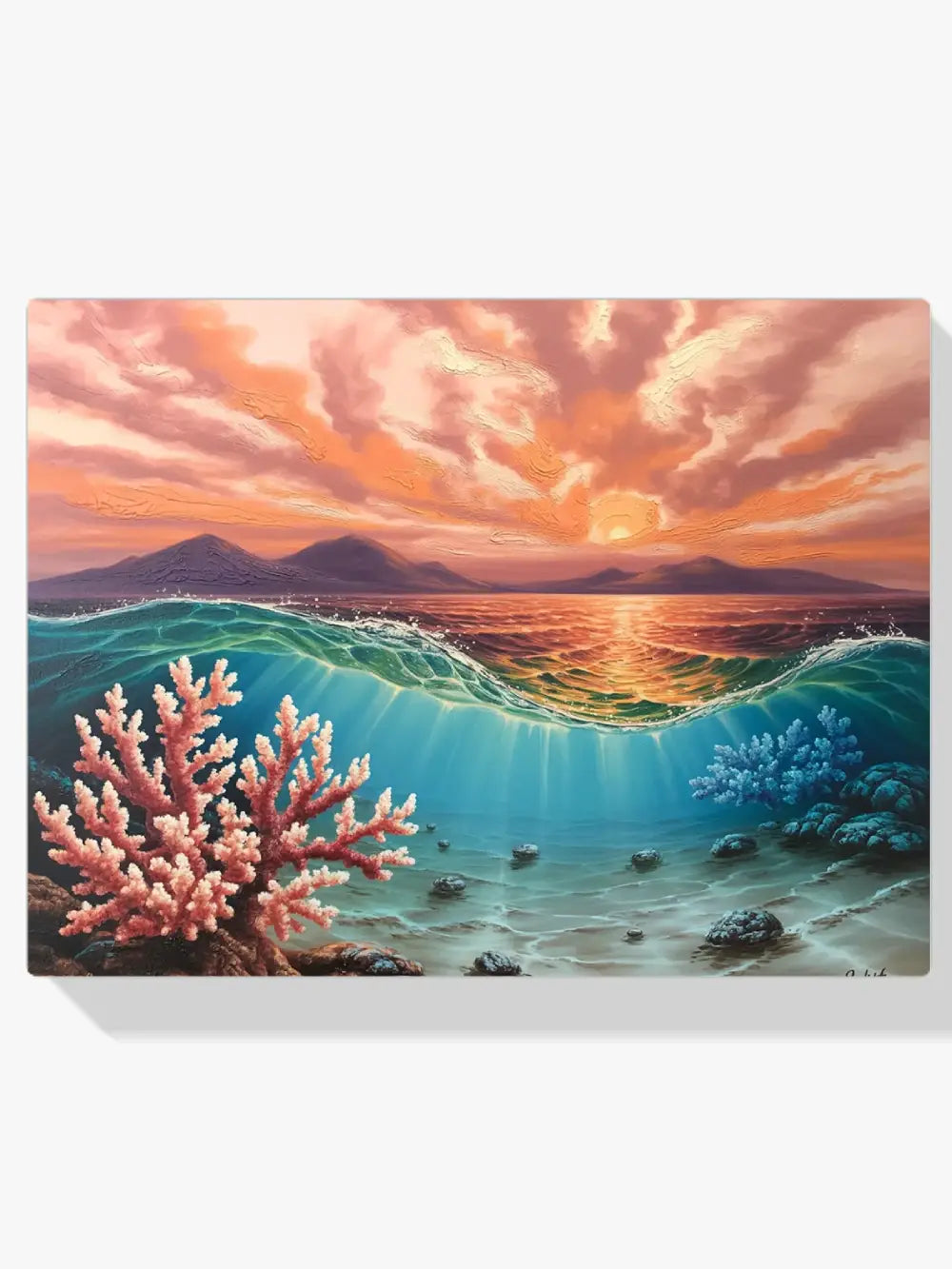 Diamantmalerei - Korallensonnenuntergang