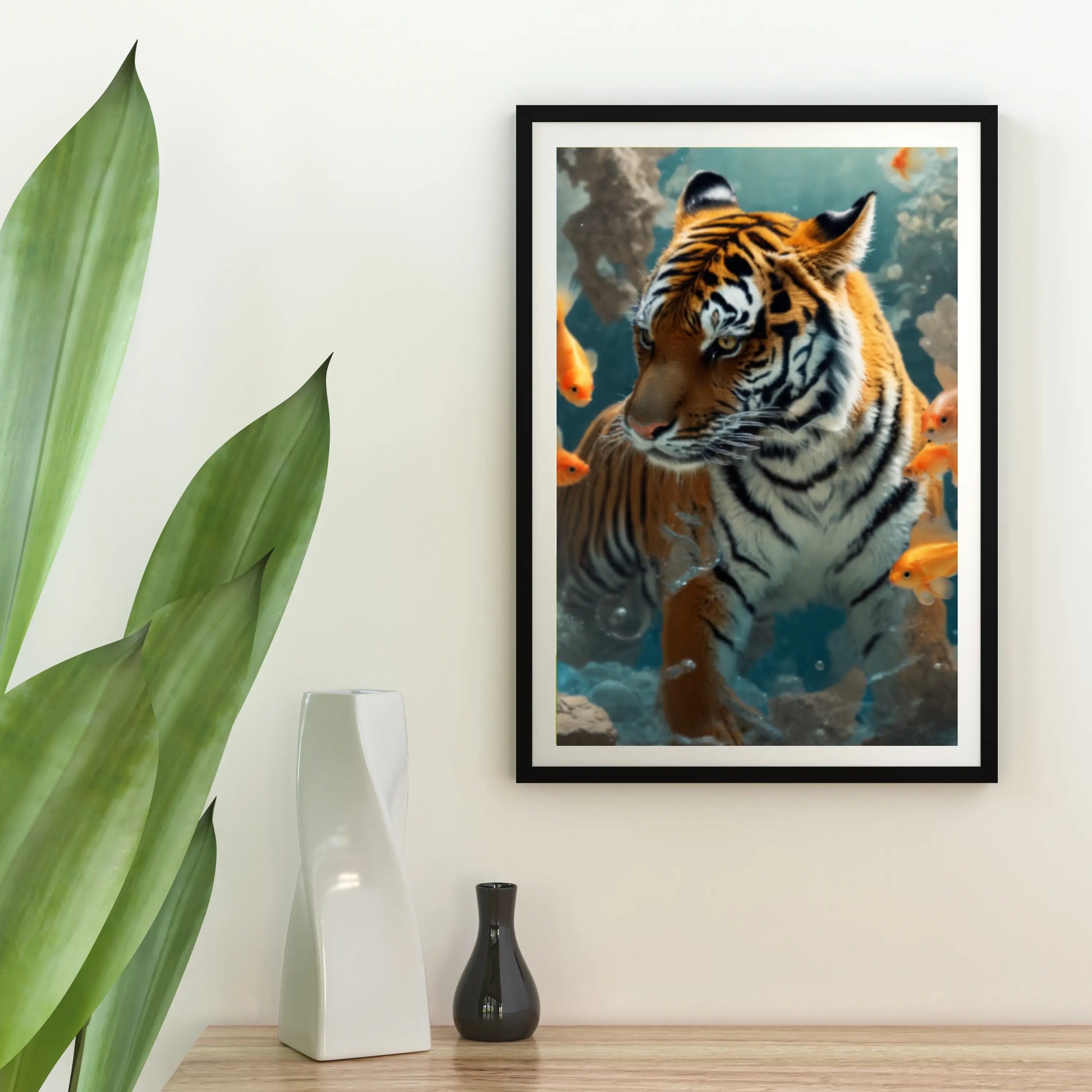 Diamantmalerei - Tiger und Goldfisch - SEOS Shop ®