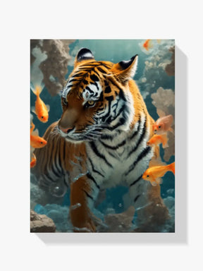Diamantmalerei - Tiger und Goldfisch - SEOS Shop ®