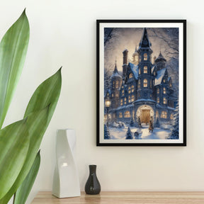 Diamond Painting - Winterliches Landhaus - SEOS Shop ®