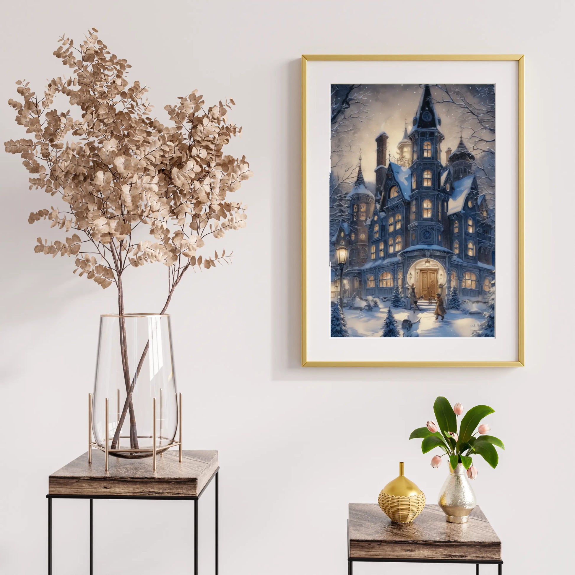 Diamond Painting - Winterliches Landhaus - SEOS Shop ®