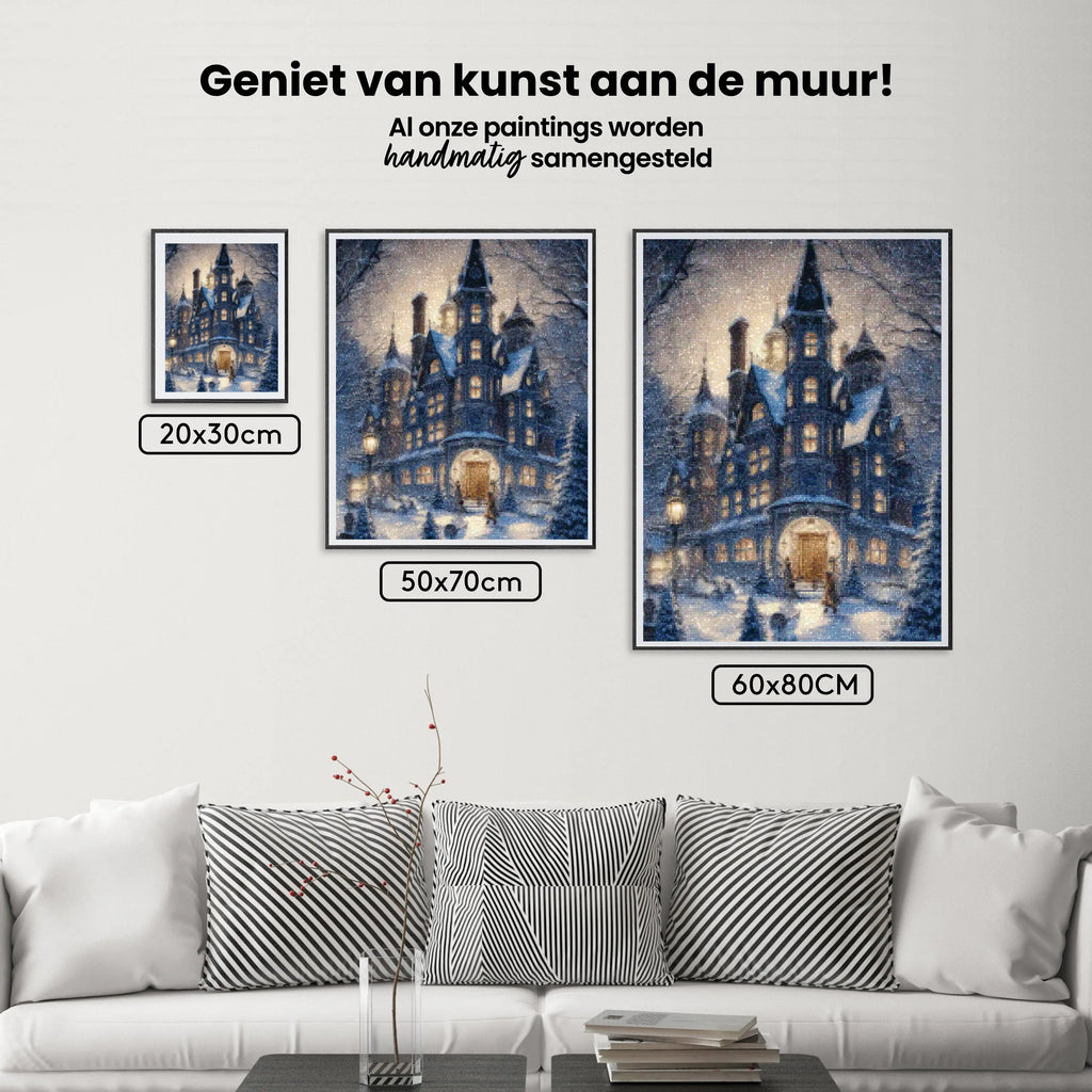 Diamond Painting - Winterliches Landhaus - SEOS Shop ®