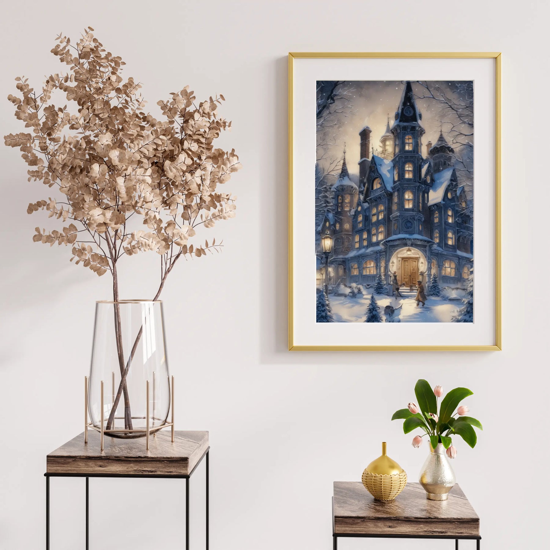 Diamond Painting - Winterliches Landhaus - SEOS Shop ®