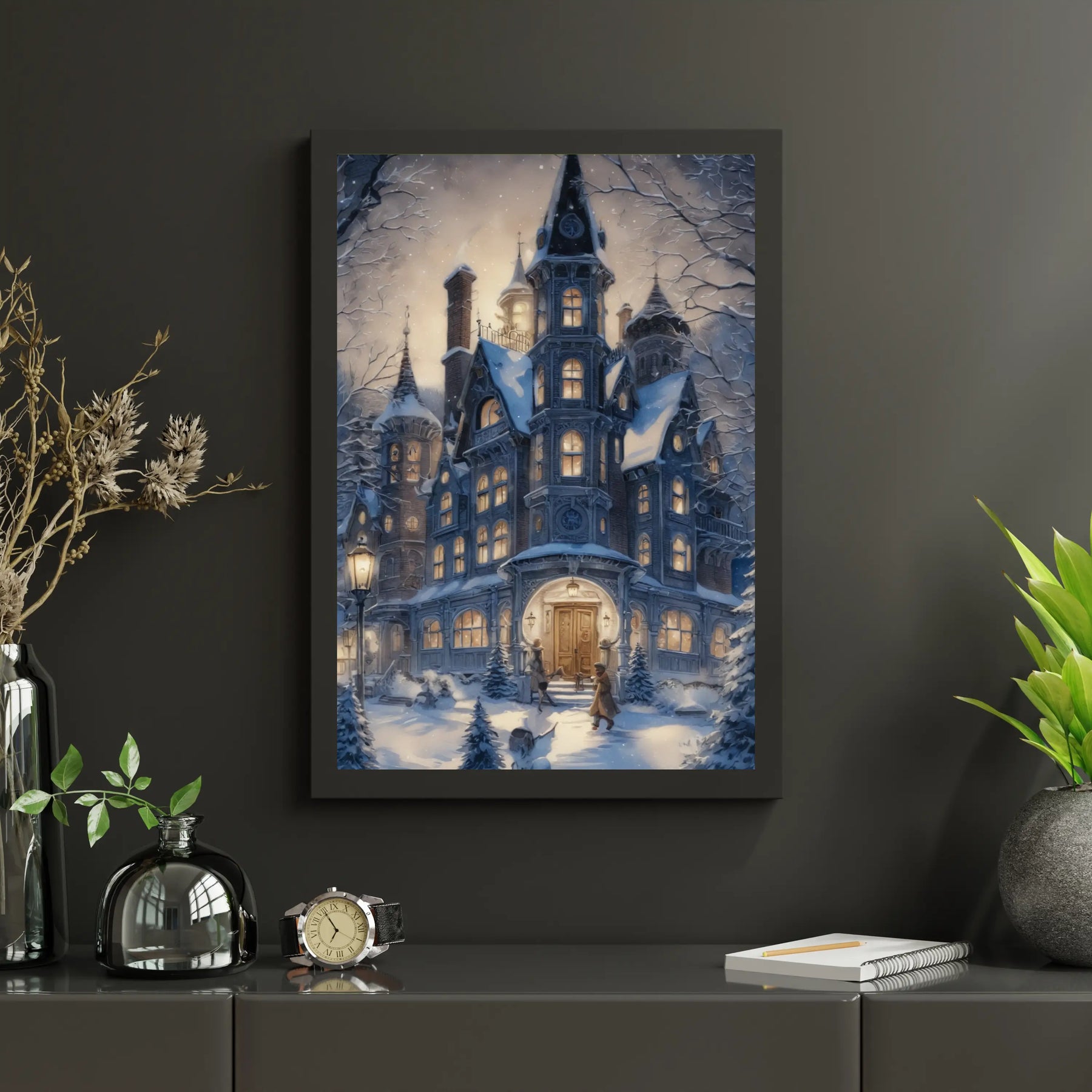 Diamond Painting - Winterliches Landhaus - SEOS Shop ®