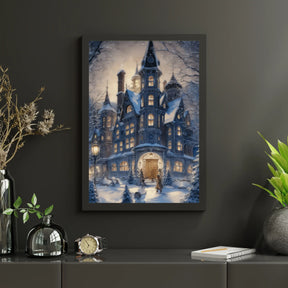 Diamond Painting - Winterliches Landhaus - SEOS Shop ®