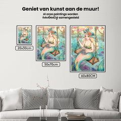 Diamantmalerei - Meerjungfrau auf einer Schaukel - SEOS Shop ®