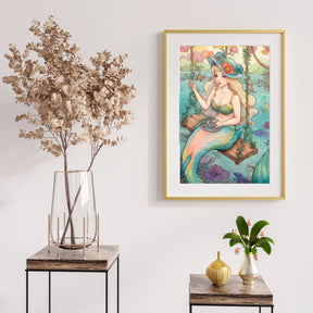 Diamantmalerei - Meerjungfrau auf einer Schaukel - SEOS Shop ®