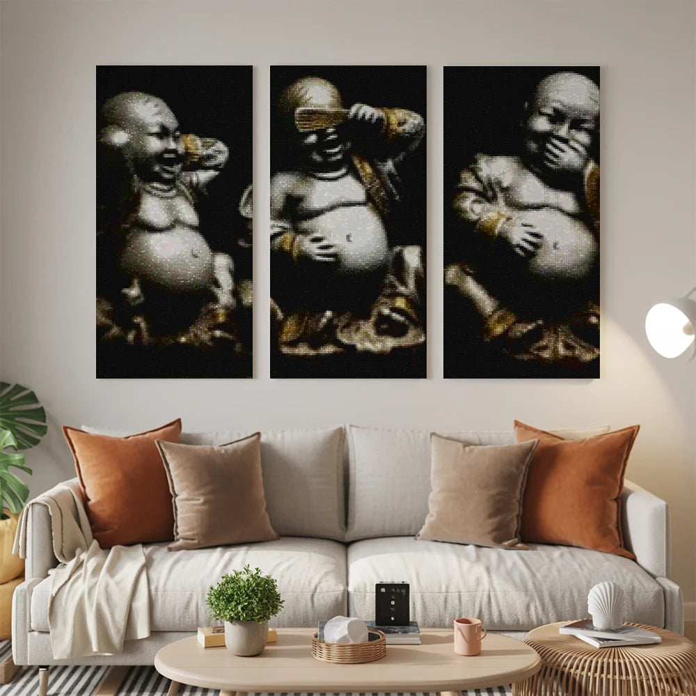 Diamond Painting Happy Buddha 3-teilig - SEOS Shop ®