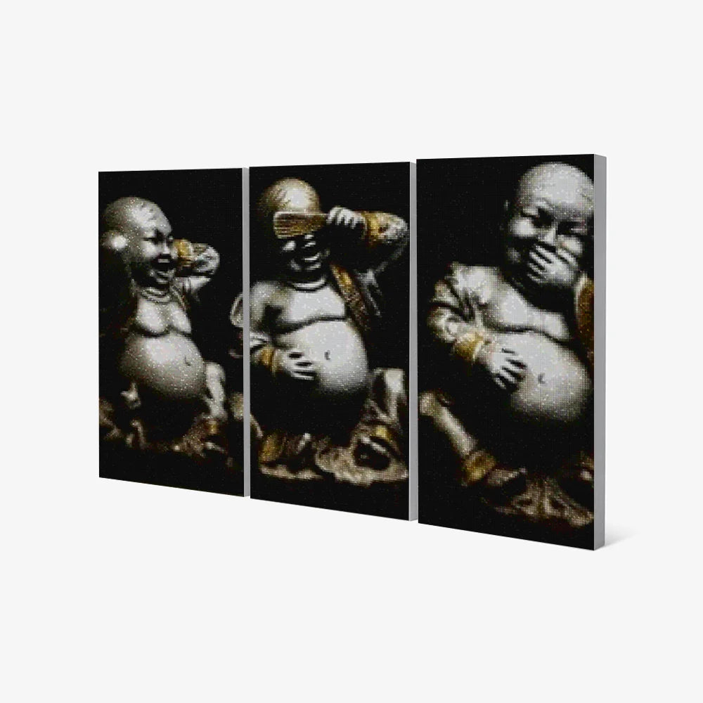 Diamond Painting Happy Buddha 3-teilig - SEOS Shop ®