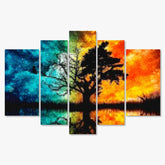 Diamond Painting Baum mit farbigem Himmel 5-teilig - SEOS Shop ®