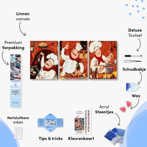 Diamond Painting Chef 3-teilig - SEOS Shop ®