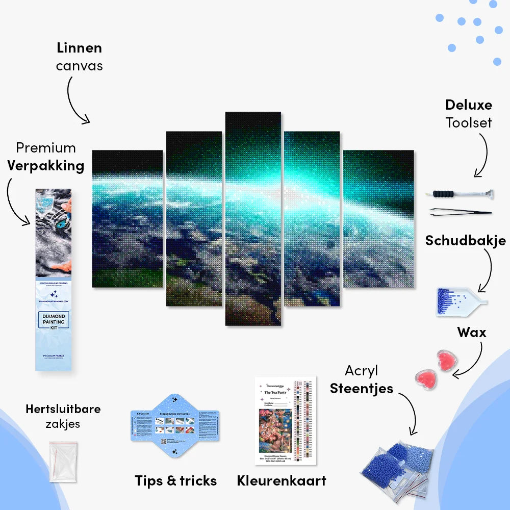 Diamond Painting Die Erde 5 Teile - SEOS Shop ®