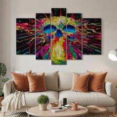 Diamond Painting Farbiger Totenkopf 5-teilig - SEOS Shop ®