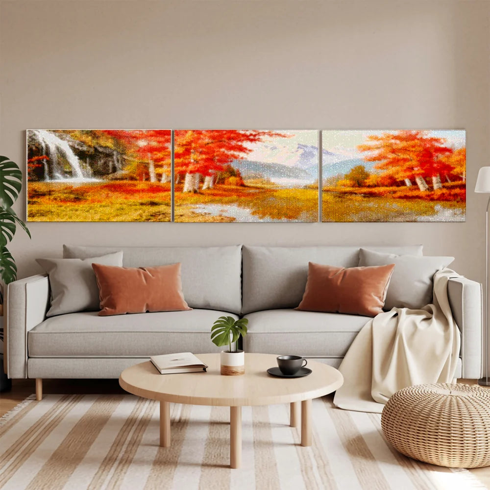 Diamond Painting Herbstlandschaft 3-teilig - SEOS Shop ®