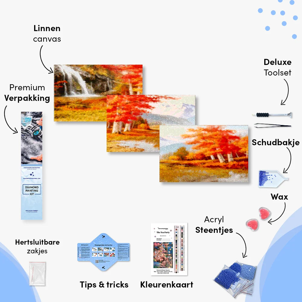 Diamond Painting Herbstlandschaft 3-teilig - SEOS Shop ®