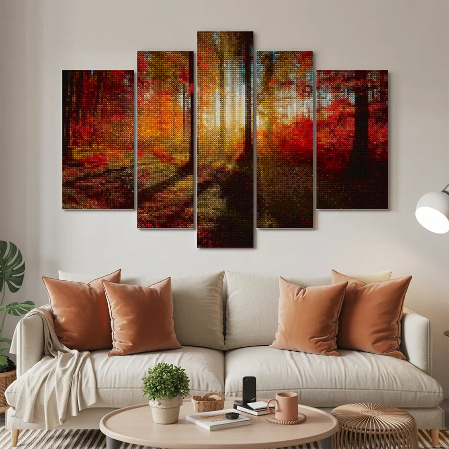 Diamond Painting Herbstsonnenstrahlen 5-teilig - SEOS Shop ®
