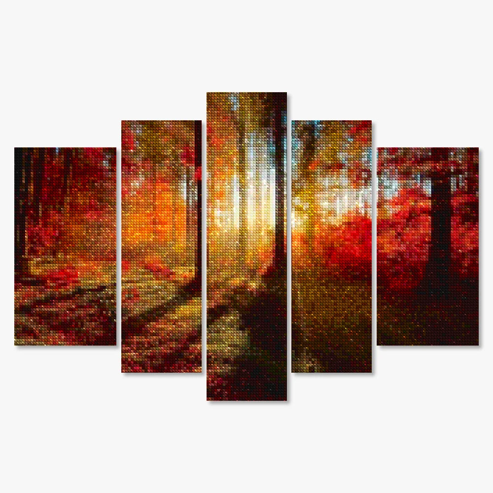 Diamond Painting Herbstsonnenstrahlen 5-teilig - SEOS Shop ®