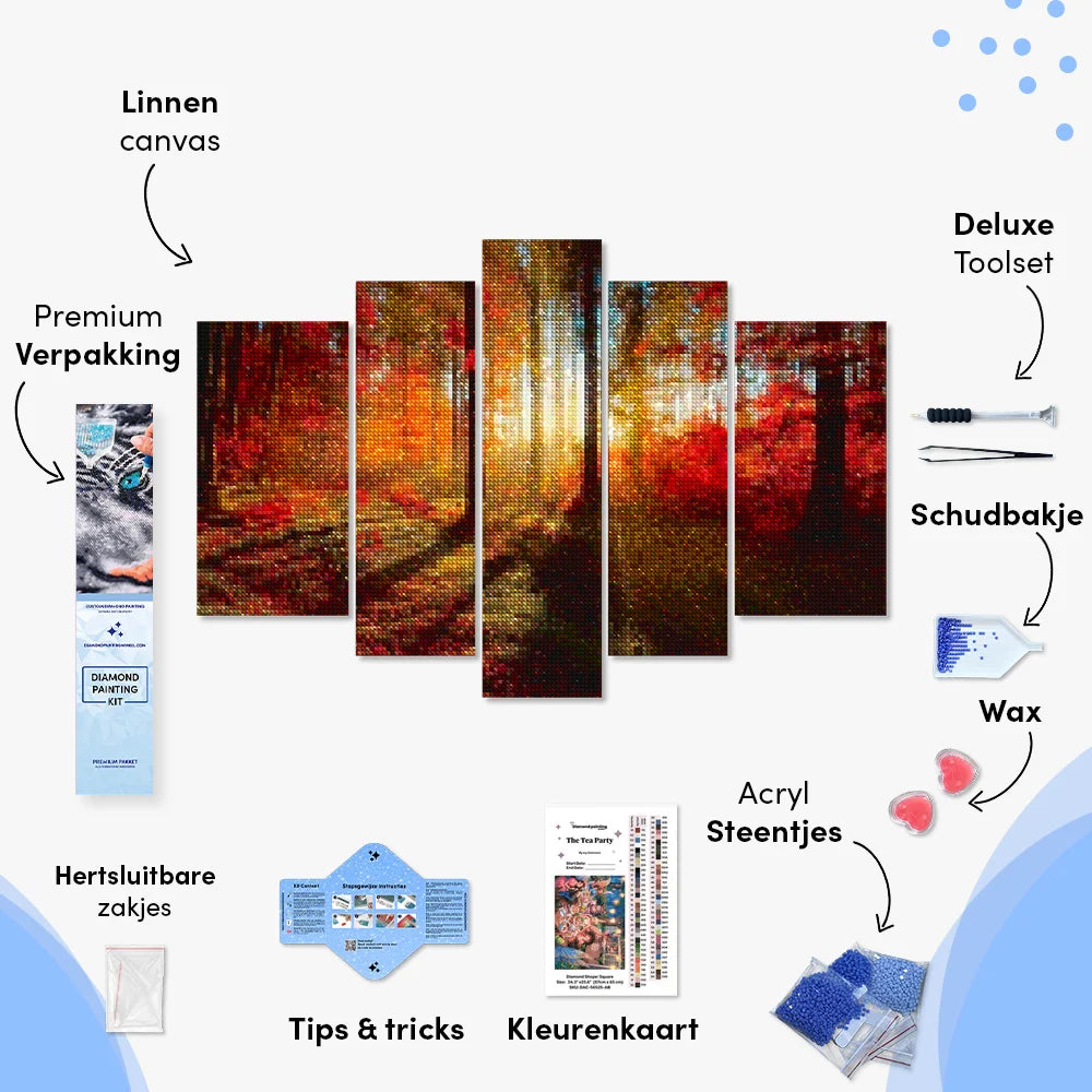Diamond Painting Herbstsonnenstrahlen 5-teilig - SEOS Shop ®