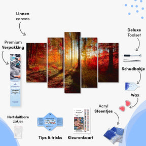 Diamond Painting Herbstsonnenstrahlen 5-teilig - SEOS Shop ®
