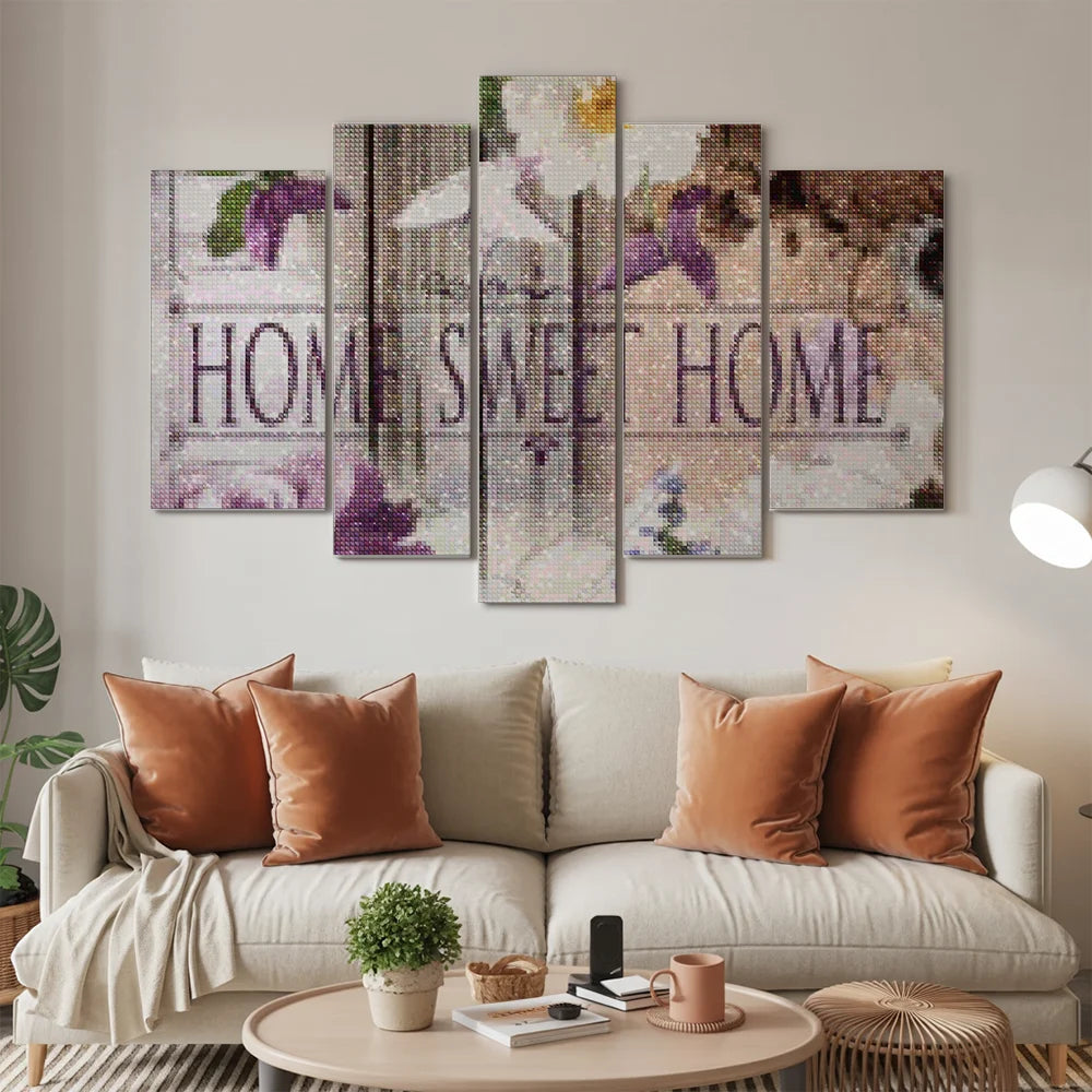 Diamond Painting Home Sweet Home Naturlook 5 Teile - SEOS Shop ®