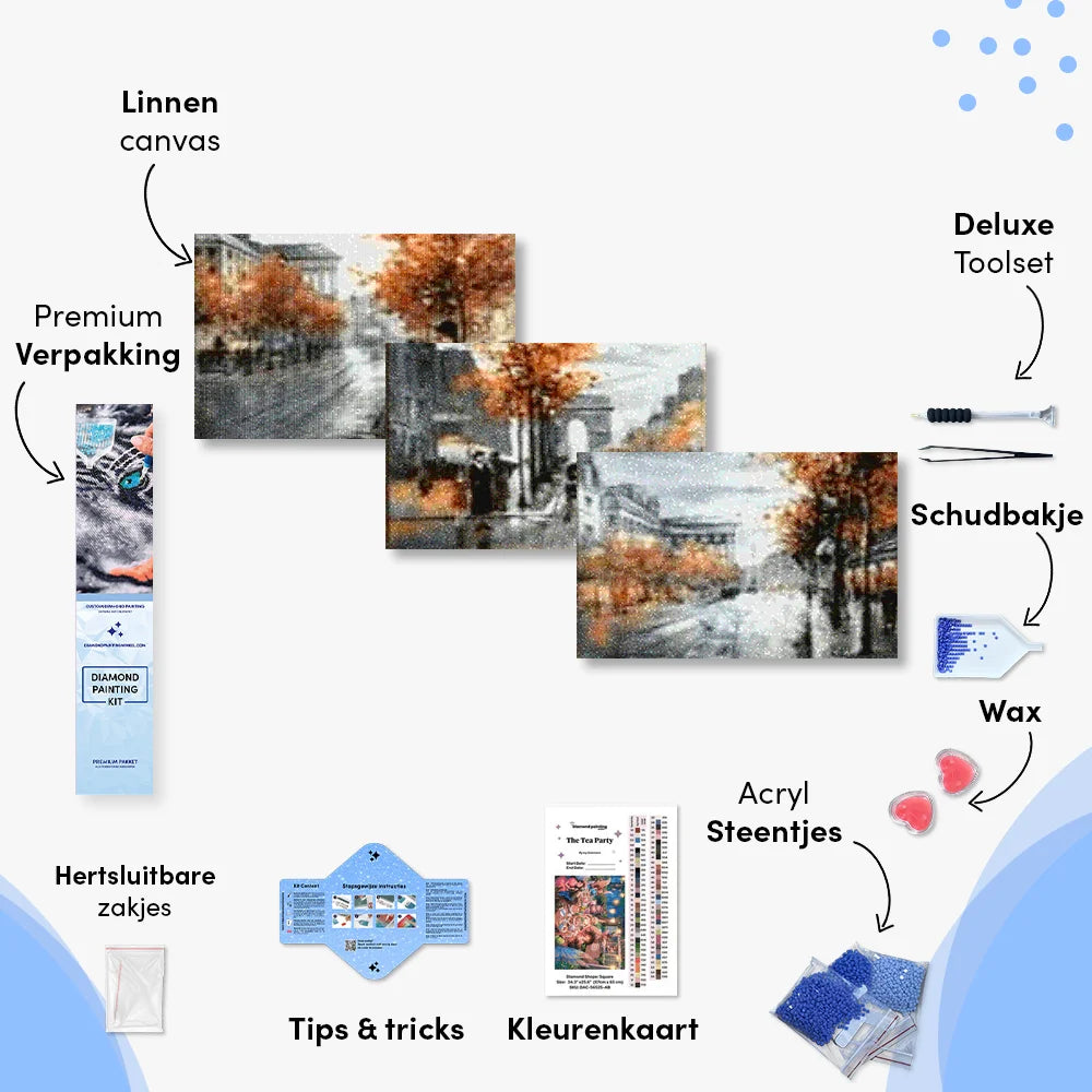 Diamond Painting London im Regen 3-teilig - SEOS Shop ®