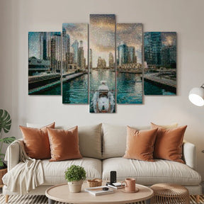 Diamond Painting Schöne Gebäude in der Stadt 5 Teile - SEOS Shop ®