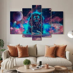 Diamantmalerei Mysteriöser Löwe 5-teilig - SEOS Shop ®