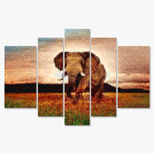 Diamond Painting Elefant in Afrika 5-teilig - SEOS Shop ®