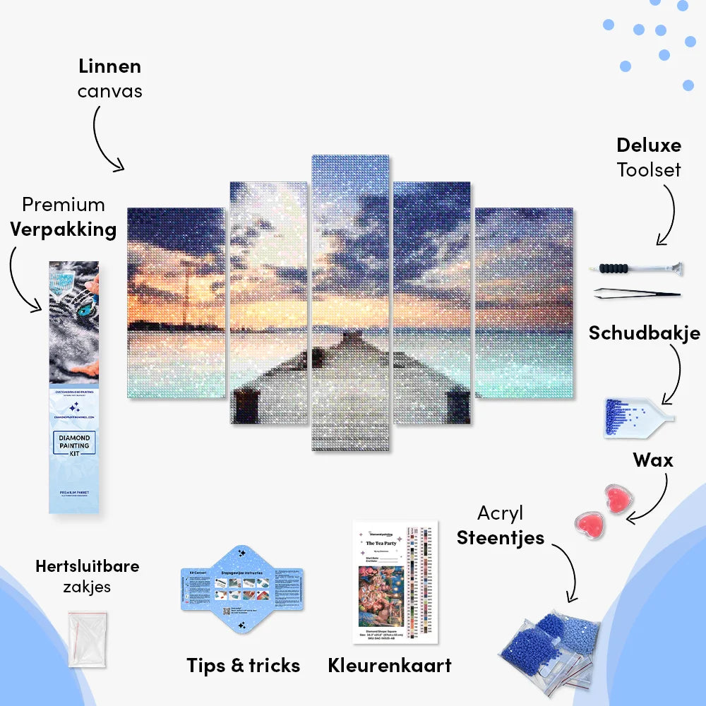Diamond Painting Paket Karibik 5 Teile - SEOS Shop ®