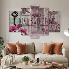 Diamond Painting Paket Home Sweet Home Rosa 5-teilig - SEOS Shop ®