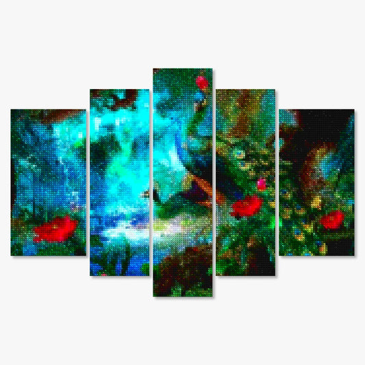 Diamond Painting Pfau im bunten Wald 5-teilig - SEOS Shop ®