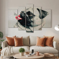 Diamond Painting Welpe mit Schmetterling auf der Zunge 5-teilig - SEOS Shop ®