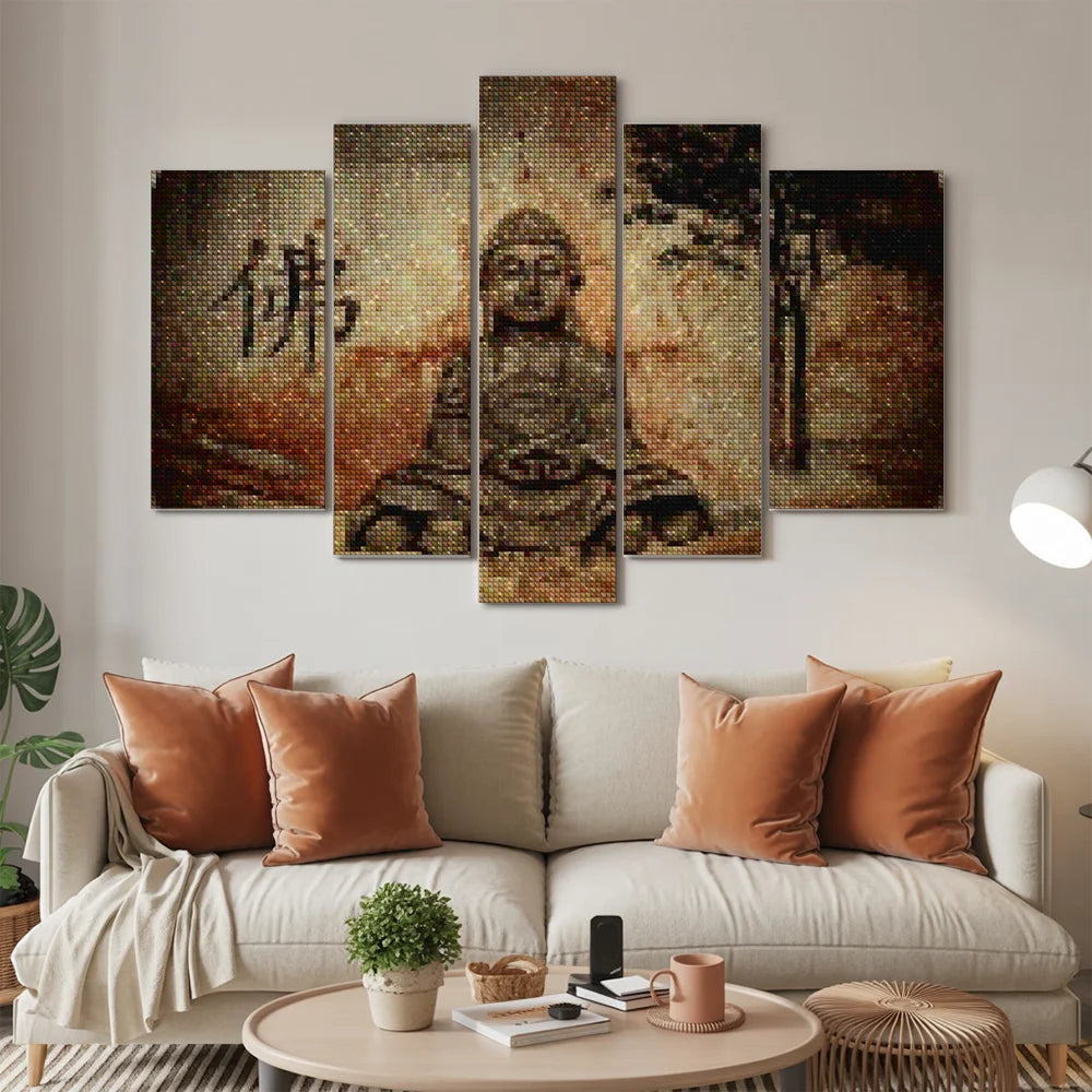 Diamond Painting Spiritueller Buddha 5-teilig - SEOS Shop ®